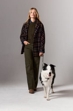 Abrigo medio largo con mezcla de lana;${refinementColor}