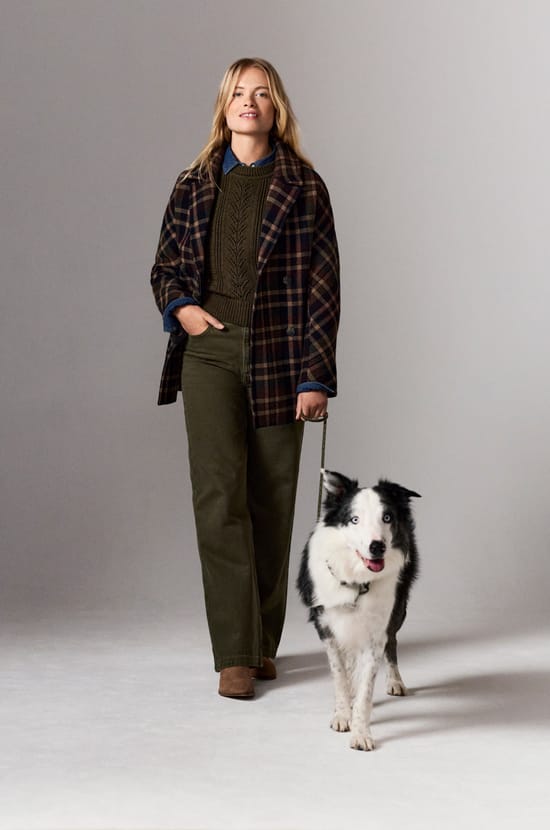 Manteau mi-long avec laine;${refinementColor}