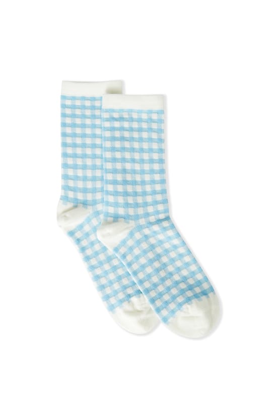 Chaussettes avec coton &agrave; motifs;${refinementColor}