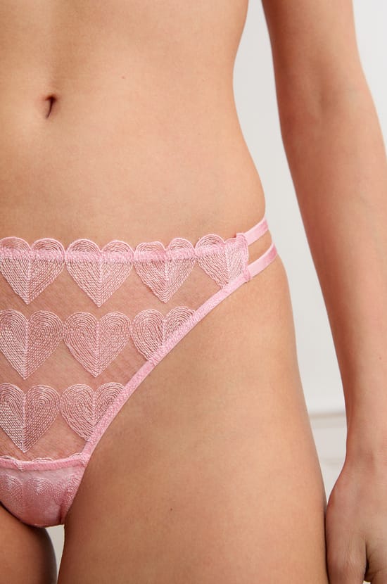 Heart Motif Lace Briefs;${refinementColor}