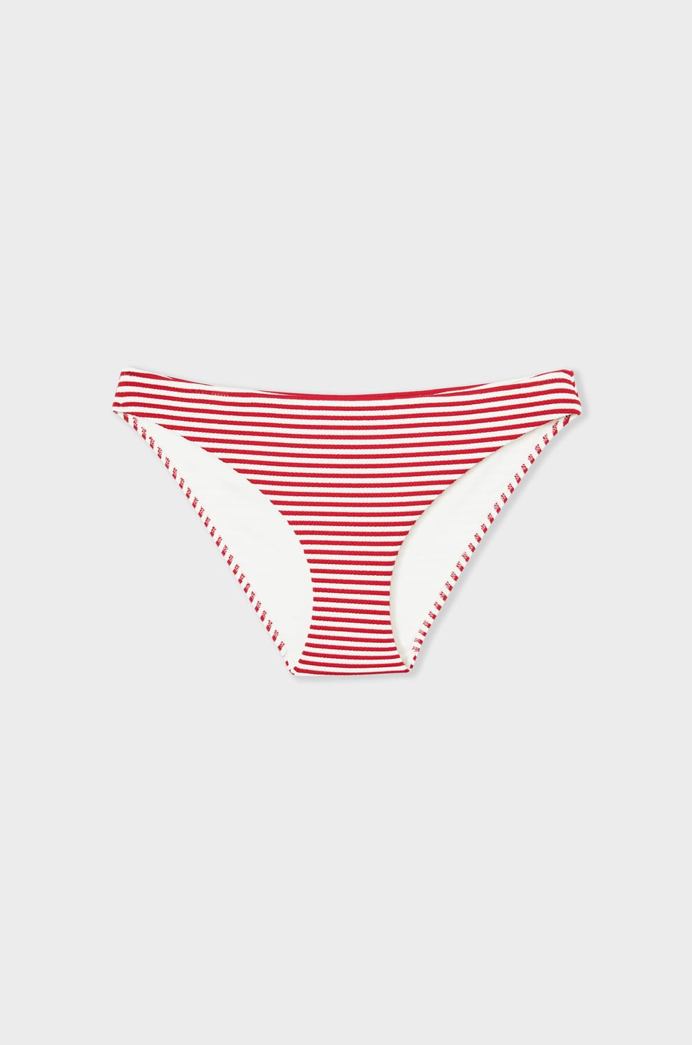 Bikini bottom swimsuit briefs with stripes;${refinementColor}