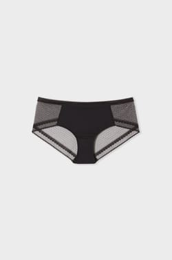 Shorty avec d&eacute;tails en dentelle;${refinementColor}