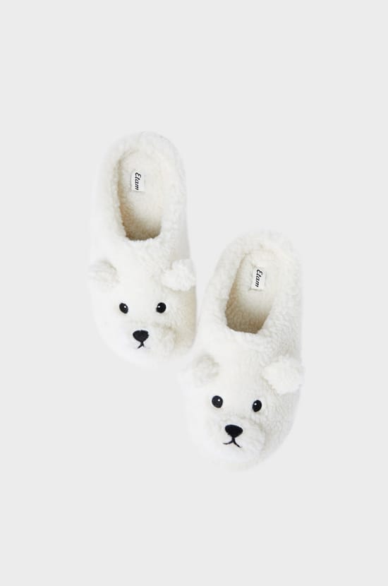 Bear Mule Slippers;${refinementColor}