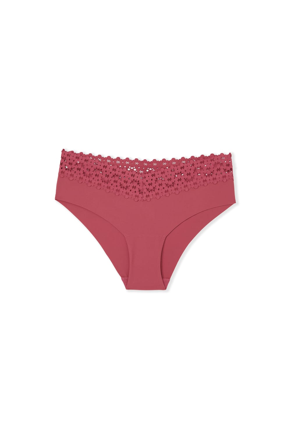 V-shape Hipster in Microfiber and Lace;${refinementColor}