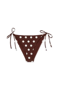 Haut de maillot de bain triangle &agrave; pois;${refinementColor}