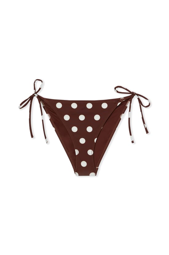 Haut de maillot de bain triangle &agrave; pois;${refinementColor}