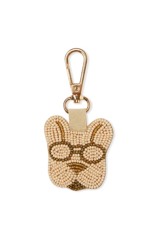 Porte-cl&eacute;s avec perles chien;${refinementColor}