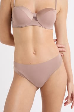 Satin microfibre tanga;${refinementColor}