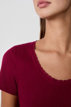 T-shirt en maille manches courtes;${refinementColor}