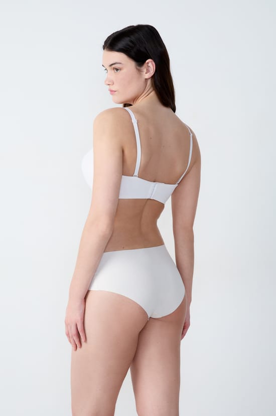 Bandeau microfibre bretelles amovibles, bonnet D;${refinementColor}