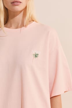 Chemise de nuit &agrave; motifs en coton;${refinementColor}
