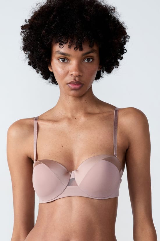 Sujetador bandeau de copa fina;${refinementColor}