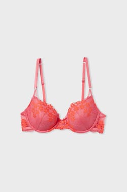 Bra N.4 - The Lightly Lined Floral Embroidery;${refinementColor}