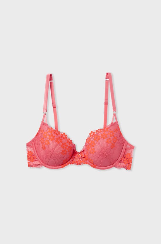 Bra N.4 - The Lightly Lined Floral Embroidery;${refinementColor}