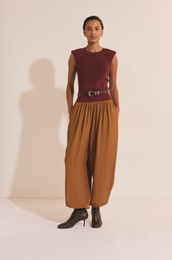 Pantalon satin&eacute;;${refinementColor}