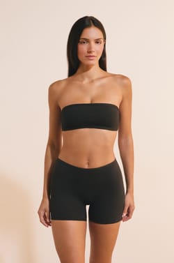 Organic cotton stretch cycling shorts;${refinementColor}