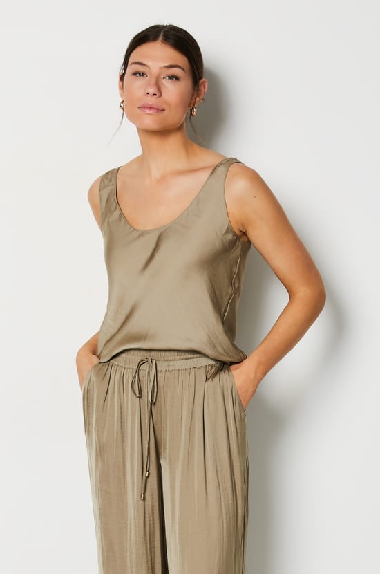 Satin Tank Top;${refinementColor}