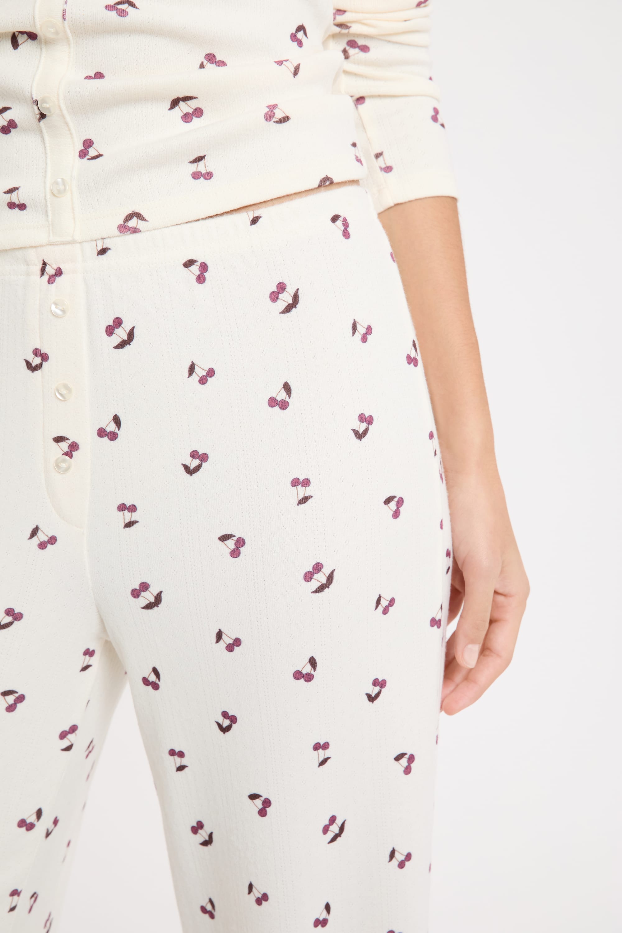 Cherry Print Pyjama Trousers - MOCKI - LIN - ETAM