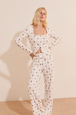 Pantalon de pyjama avec boutons;${refinementColor}