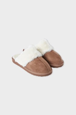 Lined Mule Slippers;${refinementColor}