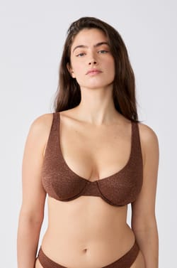 Bra de bikini triangular brillante;${refinementColor}