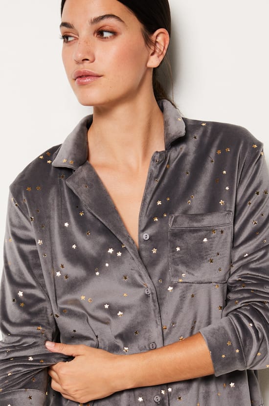 Chemise de pyjama étoile;${refinementColor}