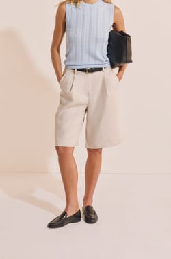 Bermuda en lin;${refinementColor}