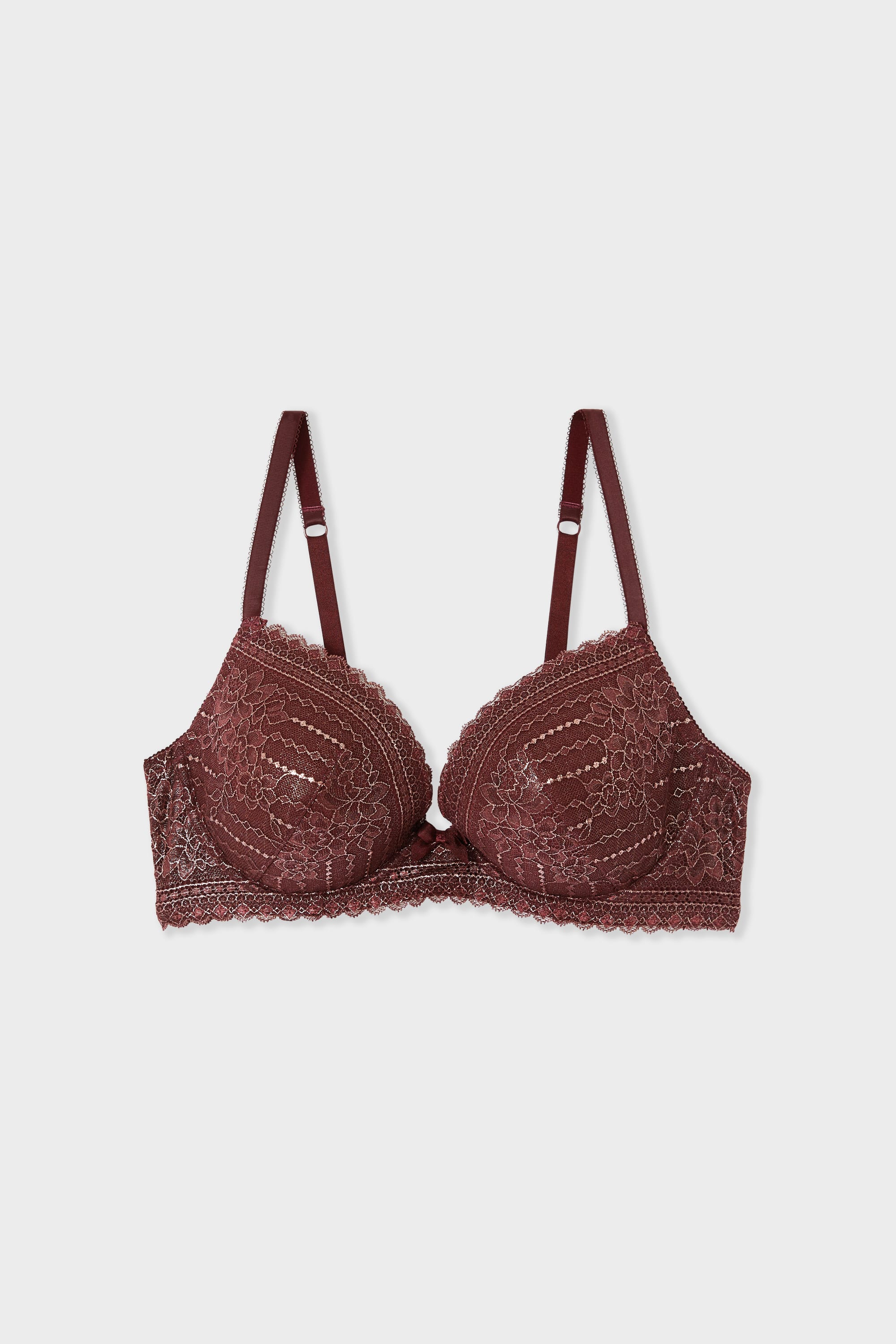 Bra N.5 - The Plunge Lightly Lined - PANAMA - BORDEAUX GRENAT - ETAM