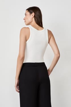 High Neck Tank Top;${refinementColor}