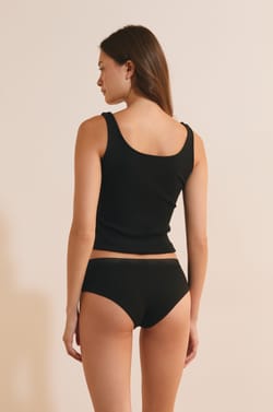 Pack of 3 cotton and lace boyshorts;${refinementColor}