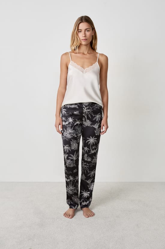 3-Piece Satin Pajama Set;${refinementColor}