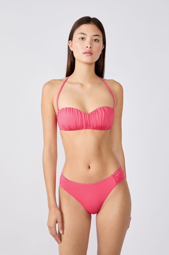 Strapless Swimsuit Top with Removable Straps;${refinementColor}