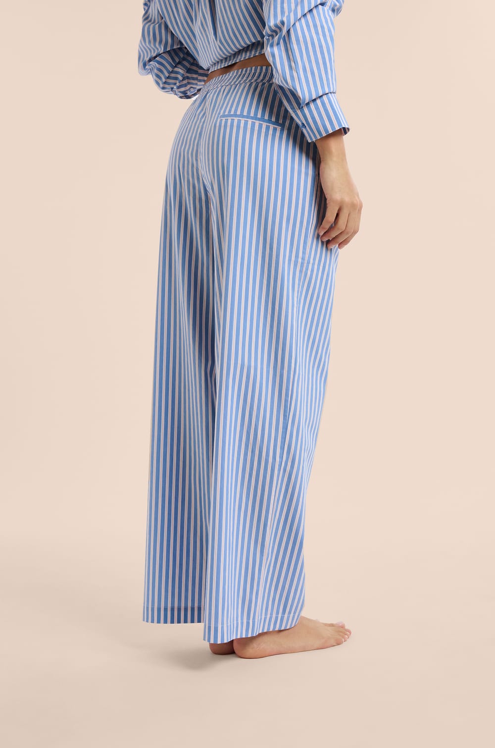 Pyjama-Hose mit Streifen;${refinementColor}