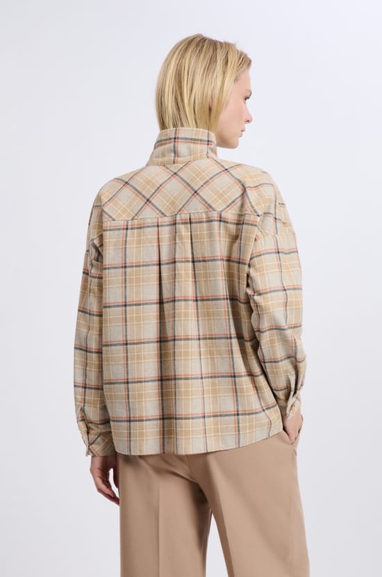 Shirt with tie detail with cotton;${refinementColor}