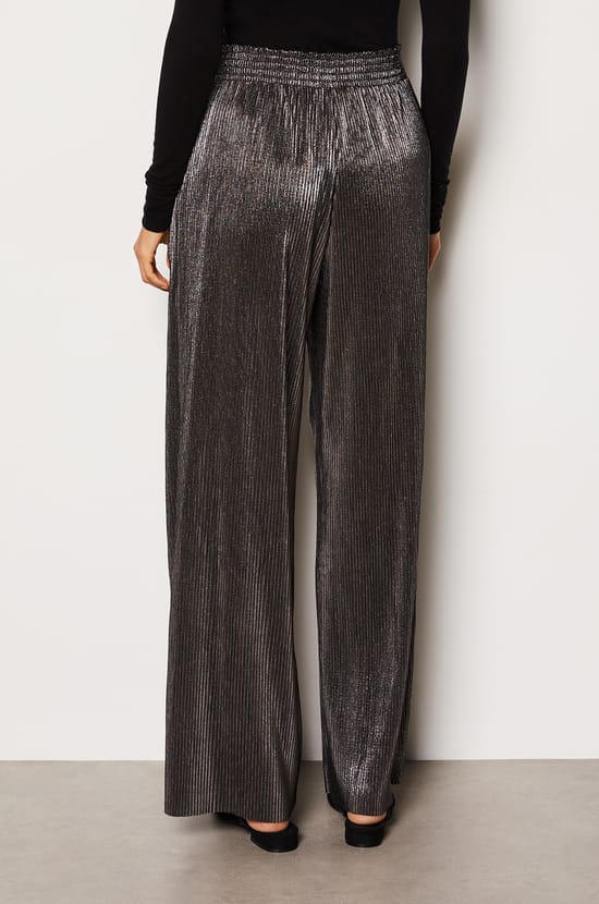 Pantalon fluide à paillettes;${refinementColor}