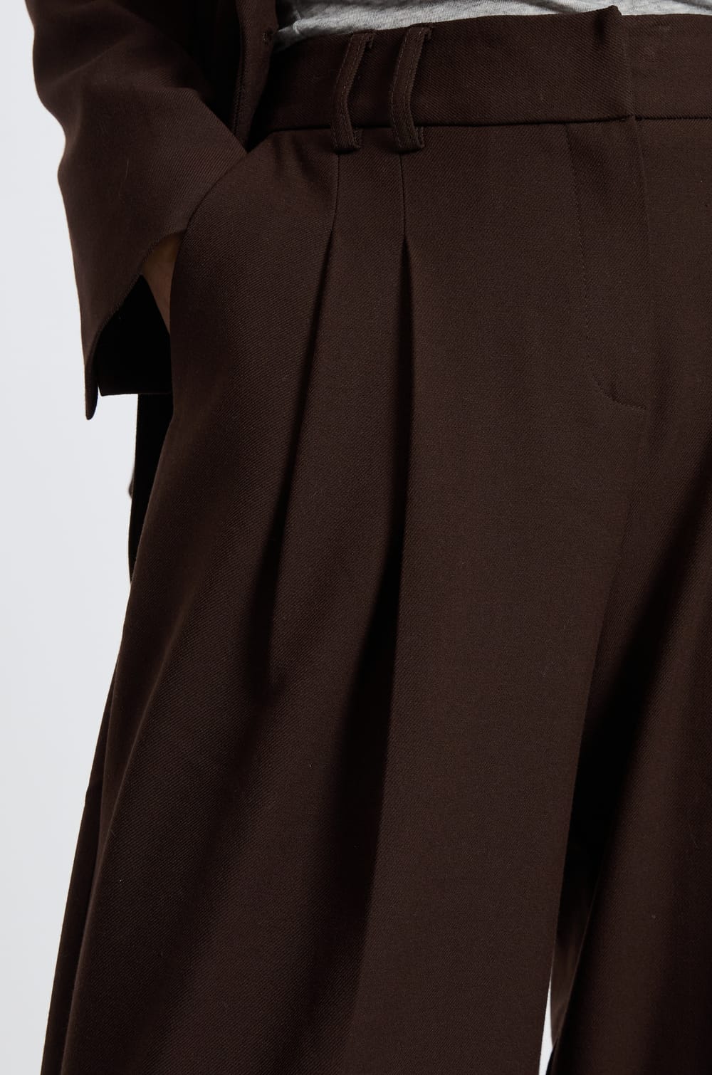 Pantalon large en twill;${refinementColor}