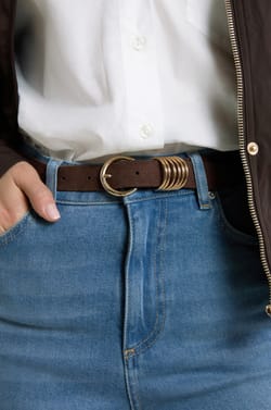 Ceinture en cuir;${refinementColor}