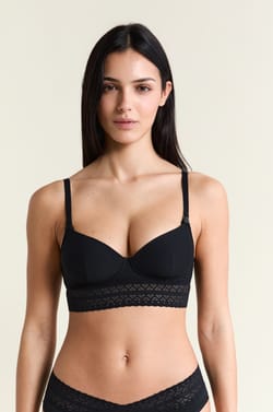 Lightly Lined Bra with Nursing Clips;${refinementColor}
