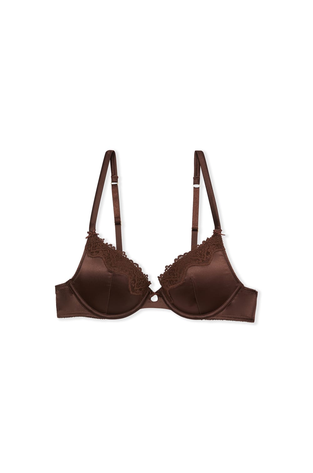 Biustonosz N.2 - Le push-up plongeant satynowy;${refinementColor}