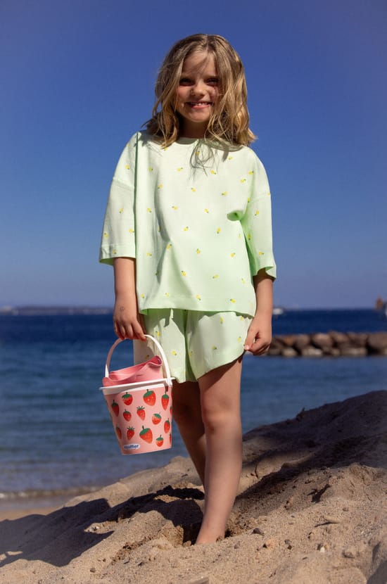 2-Piece Pyjama Set with Pineapple Motifs for Children;${refinementColor}