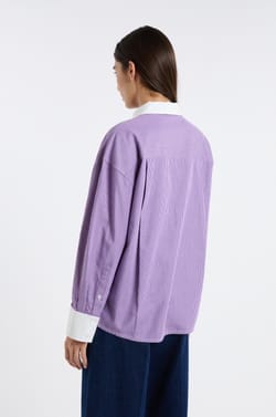 Chemise &agrave; rayures avec coton;${refinementColor}