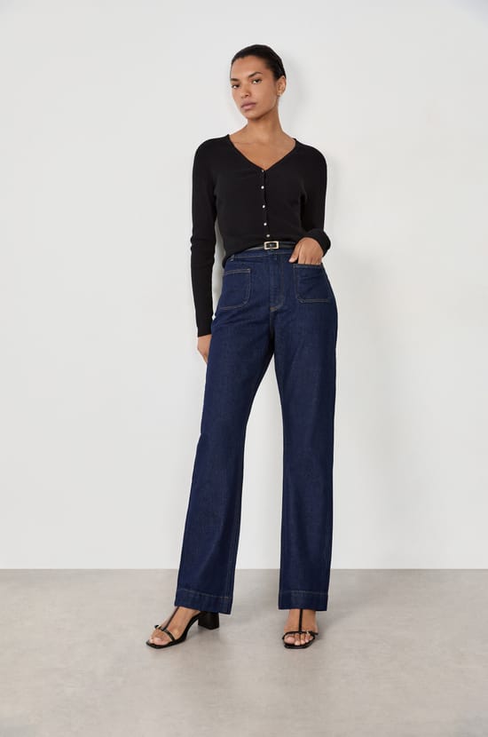 Jean droit en coton;${refinementColor}