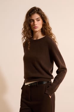 Pull col rond 100% cachemire;${refinementColor}