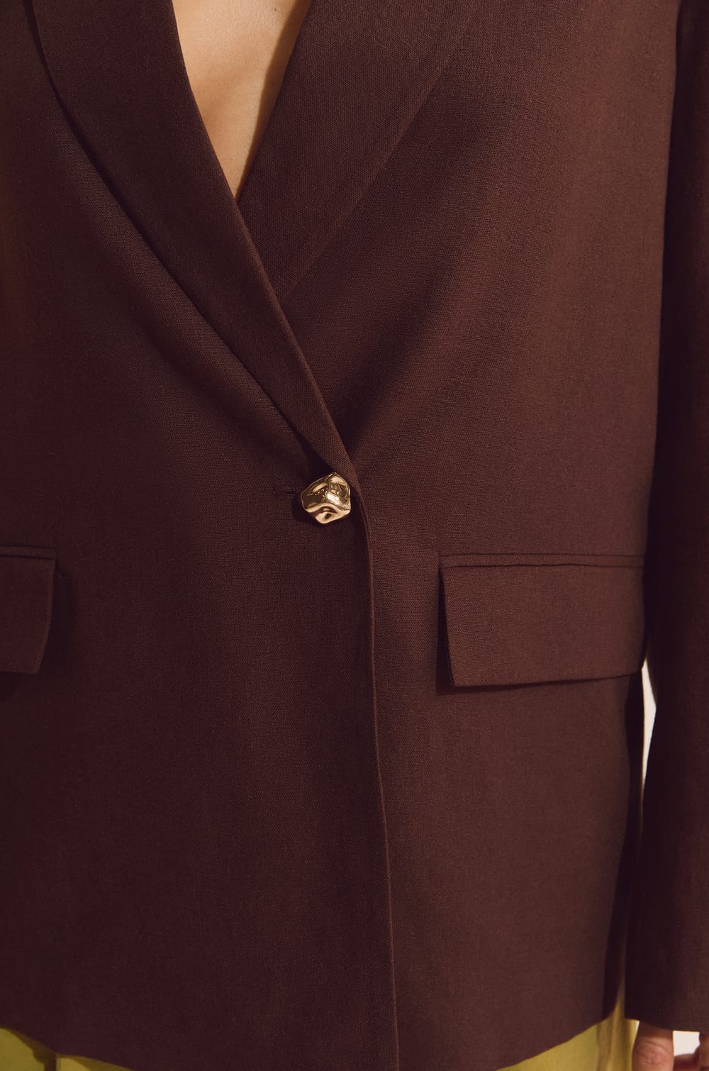 Veste blazer avec lin;${refinementColor}