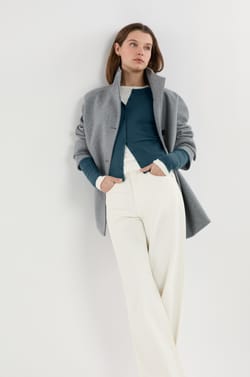 Camiseta abotonada de manga larga de algod&oacute;n;${refinementColor}