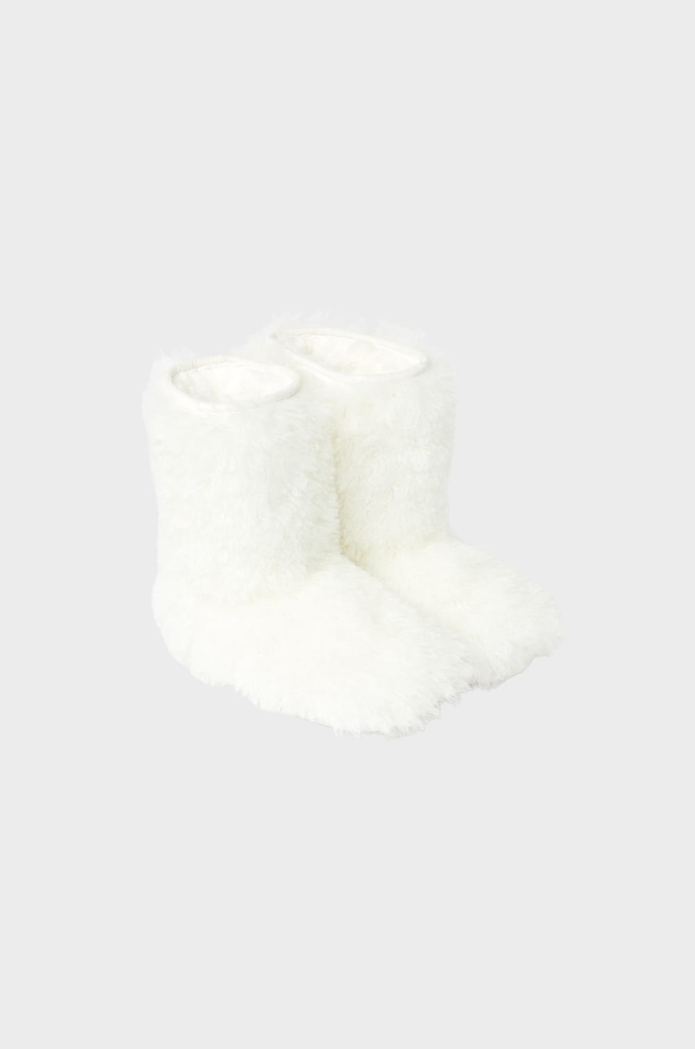 Chaussons bottines avec fausse fourrure;${refinementColor}