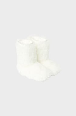 Chaussons bottines avec fausse fourrure;${refinementColor}