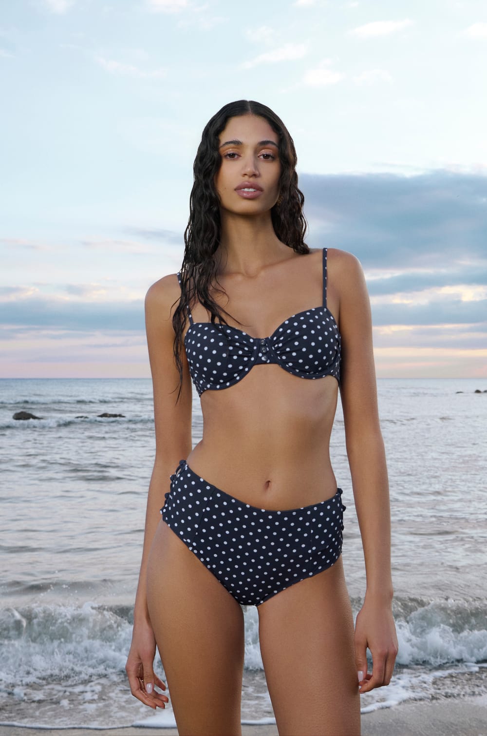 High-waisted bikini bottom Marcia Wear x Etam;${refinementColor}