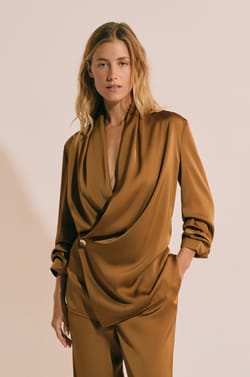 Double-Breasted Long-Sleeved Jacket;${refinementColor}