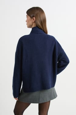 Pull col roulé en cachemire;${refinementColor}